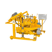 Machine semi-automatique QT40-3A pour la fabrication de blocs de béton, machine mobile de fabrication de briques creuses en béton, vente chaude au Kenya
