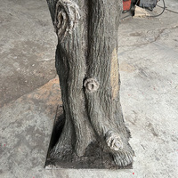 Arbre artificiel réaliste personnalisé de 10 pieds pour décoration extérieure en plastique durable en bois avec branches et feuilles naturelles