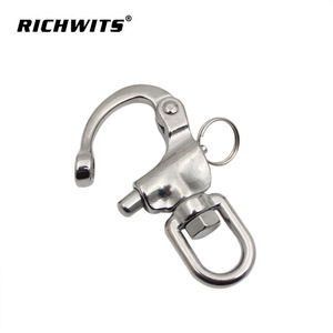 Grillete Rotatorio de Resorte en Espiral de Acero Inoxidable 316 de Liberación Rápida RICHWITS - Product Image 1