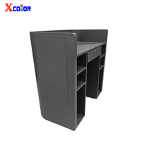 Écran LED portable pour cabine DJ, façade personnalisée de forme incurvée, signal stable pour des effets visuels époustouflants lors de soirées en direct