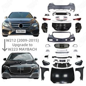 Kit de carrocería a precio de fábrica para Benz E W212 2009-2015 A W223 estilo <span class=keywords><strong>Maybach</strong></span> sin corte con parachoques delantero y trasero y rejilla y capó - Product Image 1