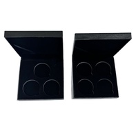 3pcs 4pcs 40mm Coins Gift Box Customize Color Square Velvet Coin Box Big Size Medal Badge Box
