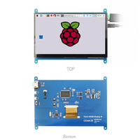 Écran tactile Raspberry Pi 7 pouces (Modèle B) |   Résolution 800×480, luminosité 160 cd/m², interface