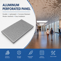 Plaque de plafond en aluminium perforé, panneaux de plafond en aluminium, dalles de plafond acoustiques pour plafond suspendu de bâtiment commercial