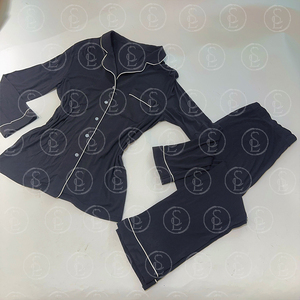 Piyama Wanita Diskon Besar Piyama Rajut Wanita Lembut Setelan Santai Baju Tidur Pakaian Rumah Pakaian Tidur Wanita Setelan 2 Potong - Product Image 4