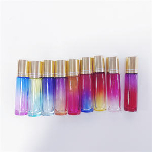 10ml verre clair cristal rouleau bouteille rechargeable pierre précieuse rouleau sur huiles essentielles avec éclats de pierre bouchon à vis étanchéité - Product Image 3