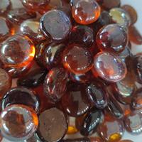 Perles de verre pour foyer Amber Root Beer Luster, modernes et écologiques, pour foyer, décoration intérieure, jardin, terrasse, aménagement paysager