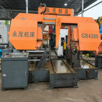 Machine à scier à ruban métallique à coupe angulaire de 45 degrés, capacité de coupe de 280 mm pour le travail industriel des métaux