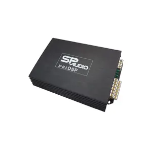 Mini amplificador de carro de 6 ch, controle de dsp via software de pc