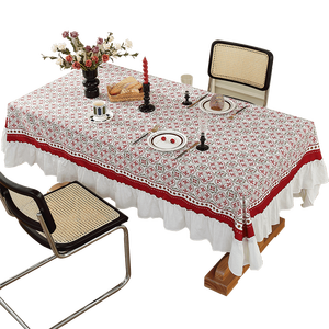 2025 Thiết Kế Mới Máy Có Thể Giặt Chắc Chắn Phù Hợp Chống Đóng Cọc Châu Âu Cổ Điển Retro Mô Hình Tự Nhiên Treo Lên Cạnh Trang Trí Các Khăn Trải Bàn - Product Image 5