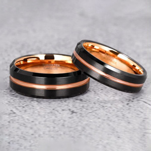 Classic Two‑Tone Tungsten Carbide <b>Ring</b> Grooved Inlay <b>Mens</b> Bottle Opener Band <b>Wedding</b> Promise Finger <b>Ring</b> For <b>Men</b> - Product Image 4