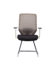 Chaise de bureau moderne noire à dossier en maille avec accoudoirs réglables en hauteur et garantie de 3 ans