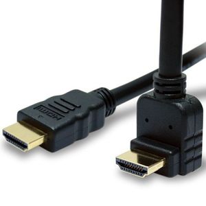 Cable HDMI macho a macho, Cable de transmisión de vídeo de alta definición, Cable de datos para conexión de Monitor de ordenador, Cable de cobre con curva de 90 grados - Product Image 5