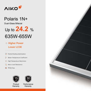 Solarpanel AIKO 635 w 640 w 645 w 650 w 655 w zweiseitiger Solarmodul NTyp PV-Panel - Product Image 2