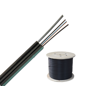 Câble à fibre <span class=keywords><strong>optique</strong></span> FTTH monomode intérieur/extérieur G652D/G657A1/G657A2 avec <span class=keywords><strong>fil</strong></span> d'acier autoportant - Product Image 1