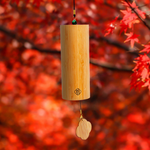 Carillones de viento de bambú Natural para jardín, decoración del hogar, relajación Zen, <span class=keywords><strong>Plexus</strong></span> <span class=keywords><strong>Solar</strong></span> - Product Image 3