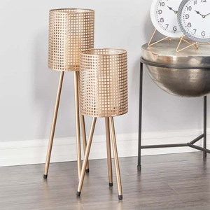 Maceta decorativa hecha a mano de nuevo diseño 2025 con soportes portavelas superventas con soportes para decoración para sala de estar - Product Image 5