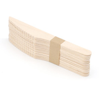 Ensemble de vaisselle jetable en bois de bouleau chinois-Couverts de mariage comprenant fourchette, couteau, cuillère et sel pour table