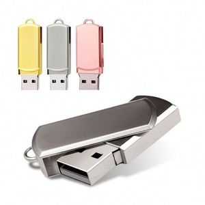 Unidad Flash USB Metálica Giratoria de 16GB 32GB con Llavero, Memoria USB 2.0 de 8GB, Pendrive Portátil con Accesorio para Llavero - Product Image 4
