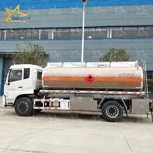 HOWO 6m3 8m3 10m3 12m3 משמש שמן דלק טנק משאית 4*2 משמש דלק טנק משאית