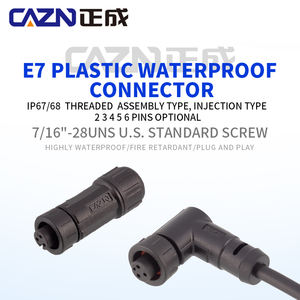 E7 防水 IP67 メス/オスコネクタ 2-19 ピンねじ込み式カップリング航空コネクタプラグ 125V/60V - Product Image 3