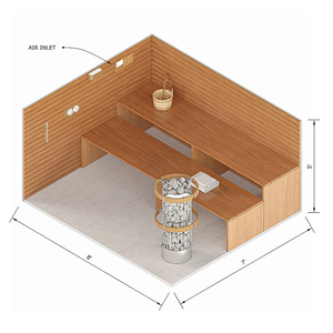 <span class=keywords><strong>2025</strong></span> Mới Nhất 6 Người Trong Nhà Phòng Tắm Hơi Kết Hợp Carbon Tấm Và Phòng Tắm Hơi Bếp Phòng Tắm Hơi Với Oxy Thanh - Product Image 2