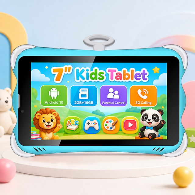 Custom Wintouch 2026 Kids Android Tablets 7 Inch 2gb Ram 16gb Rom Educational Kids Phone Tablet with Sim Slot