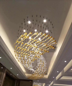 Luci a sospensione su misura luci Decorative appese lampadario in vetro Hotel banchetto sala ristorante negozio - Product Image 1