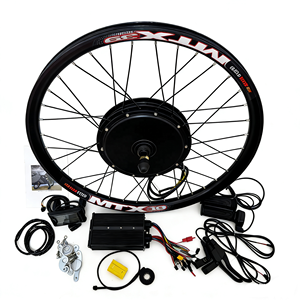Kit de conversion de <span class=keywords><strong>moto</strong></span> électrique étanche 2000W pour roue arrière avec moteur à moyeu sans engrenage sans balais, batterie au lithium, écran LCD - Product Image 1