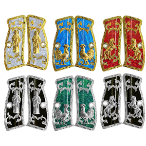 Empuñadura de plata dorada de resina de perla Grabado Cachas personalizada para <span class=keywords><strong>CZ75</strong></span> CZ 75 SP 01 Shadow 2 - Product Image 6