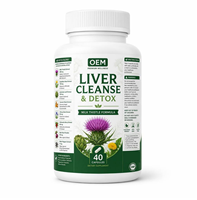 Capsules Antioxydantes de Soutien Hépatique Haute Puissance OEM/ODM Chardon-Marie 80% Silimarine Complément Détoxifiant Sans OGM Sans Gluten