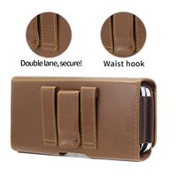 Étui en cuir universel avec pochette à clip pour ceinture Porte-carte d'identité en matériau PU Pochette pour téléphone Fonction de protection pour iPhone