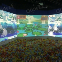 Projecteur de balles magiques interactif d'intérieur, jeu mural 3D immersif et amusant pour enfants, équipement de parc d'attractions, maison de jeu, jardin, PVC