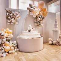 Présentoir à gâteau en acrylique personnalisé présentoir à dessert porte-gâteau de table pour mariage et fête d'anniversaire