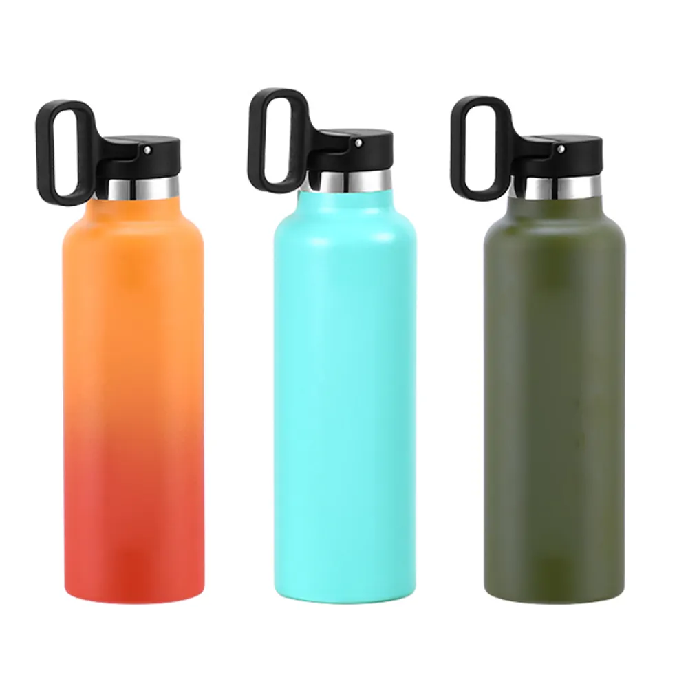 New food vacuum flask high-end business vacuum flask gift set 500ml portable insulated vacuum flask thermos with cup lid