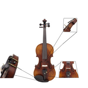 Chine Usine <span class=keywords><strong>Fournisseur</strong></span> Faire Débutant Pas Cher <span class=keywords><strong>Bois</strong></span> Naturel AV-10 4/4 Aston Villa Violin - Product Image 3