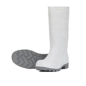 Botas de seguridad de plástico para hombre, zapatos con suela azul, color negro, venta al por mayor - Product Image 5