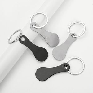 Llavero de Metal Personalizado con Forma de Carrito de Compras y Logotipo Grabado para Regalos Promocionales y Marketing Minorista - Product Image 3