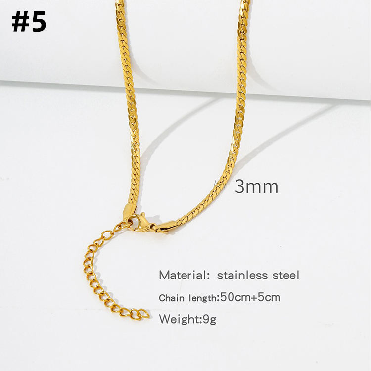 5.Chaîne NK-3mm-Or