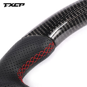 Volante de fibra de carbono apto para <span class=keywords><strong>Audi</strong></span> <span class=keywords><strong>TT</strong></span> R8 TTRS TTS MK2 MK3 S3 S4 S5 S6 S7 RS3 RS4 rs5 rs6 rs7 A4 A6 Control de volante - Product Image 6