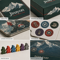 Jeu de société pliable personnalisé Alpine Mountain Rescue Cooperative, table de stratégie à quatre panneaux, cadeau pour les éditeurs et les musées