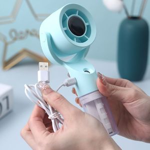 Handheld Mist Fan Mini USB Rechargeable Portable Outdoor Misting Humidifier Water Replenishment Turbine Fan - Product Image 4