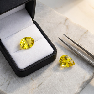 Piedras Preciosas Sueltas de Lujo de Color Amarillo, Piedra Sintética de Moda Viresa, <span class=keywords><strong>Zafiro</strong></span> Cultivado en Laboratorio - Product Image 6