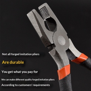 Vente en gros par le fabricant : Outils <span class=keywords><strong>à</strong></span> main de style européen, pinces coupantes <span class=keywords><strong>à</strong></span> fil, pinces <span class=keywords><strong>à</strong></span> bec <span class=keywords><strong>plat</strong></span> forgées multi-spécifications avec une longueur de mâchoire de 70 mm - Product Image 3