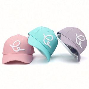 Economic and Reliable 6 Panel Women Structured 100 % Cotton Various Color 3D Embroidered Ponytail Baseball <b>Hat</b> - Product Image 1
