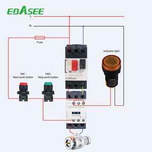 <span class=keywords><strong>Disjoncteur</strong></span> <span class=keywords><strong>thermique</strong></span> magnétique à 2 pôles EBASEE BGV2ME10 pour moteur industriel - Product Image 3