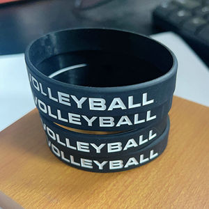Lot de 12 bracelets en silicone personnalisés pour le volley-ball chrétien, avec <span class=keywords><strong>citations</strong></span> sportives <span class=keywords><strong>motivantes</strong></span>, échantillon gratuit, vente en gros certifiée - Product Image 5