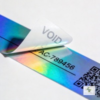 Autocollants adhésifs holographiques anti-contrefaçon en feuille d'aluminium, protection UV permanente, dorure à chaud, logo personnalisé pour ordinateur