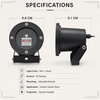 Nouveau module laser rouge et vert, composant de source lumineuse à projection d'étoiles dynamique, pour lampe de jardin extérieure et équipement d'éclairage de scène