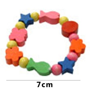 Bracelet en bois pour enfants, coloré, motif visage souriant, perles en bois, bijoux pour bébés, en bois, pour l'exportation - Product Image 3